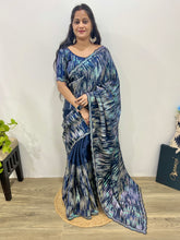 Jimmy Choo Sequence Worked Navy Blue Saree